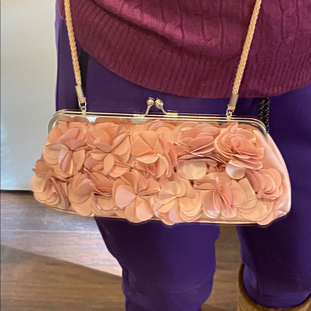 Jacqueline Ferrar Elegant Pink Floral Women's Bag